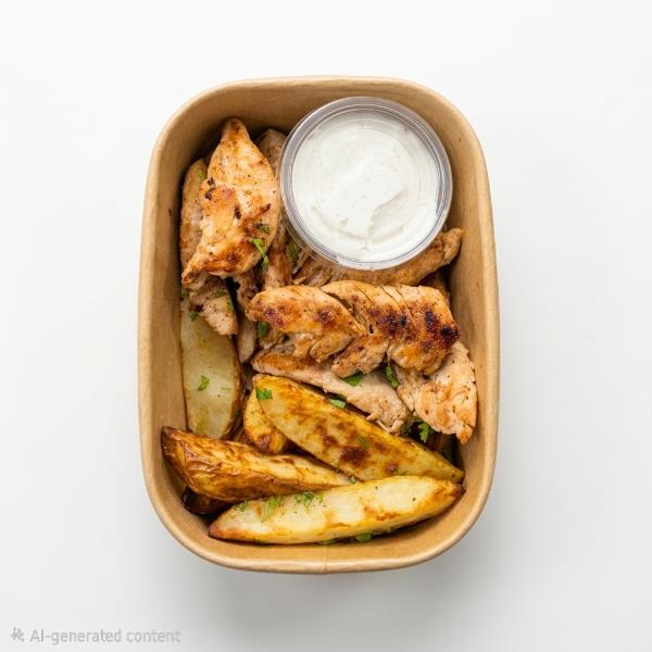 Grilled chicken platter